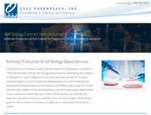 Tablet Screenshot of cell-essentials.com